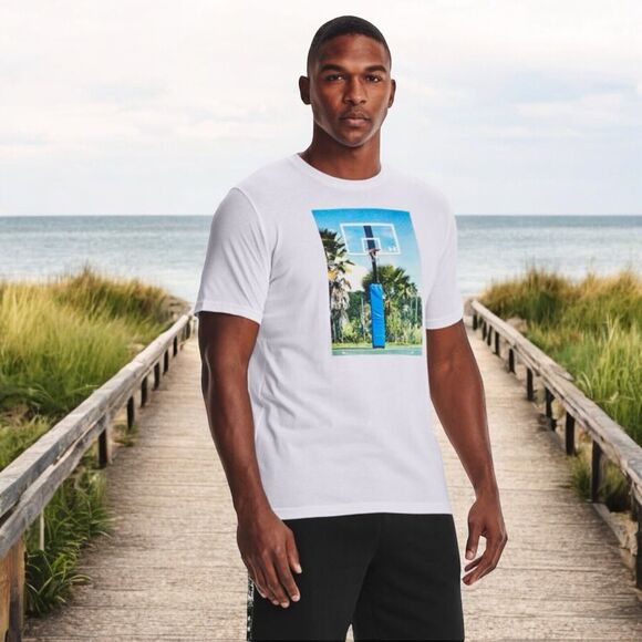 Under Armour HeatGear Summer Daze Basketball T-Shirt Men’s XL White Graphic Tee - Picture 1 of 8